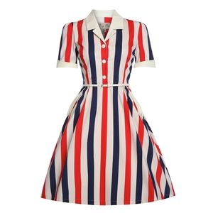 Lindy Bop "Brigitte" Paris Strip Swing Dress